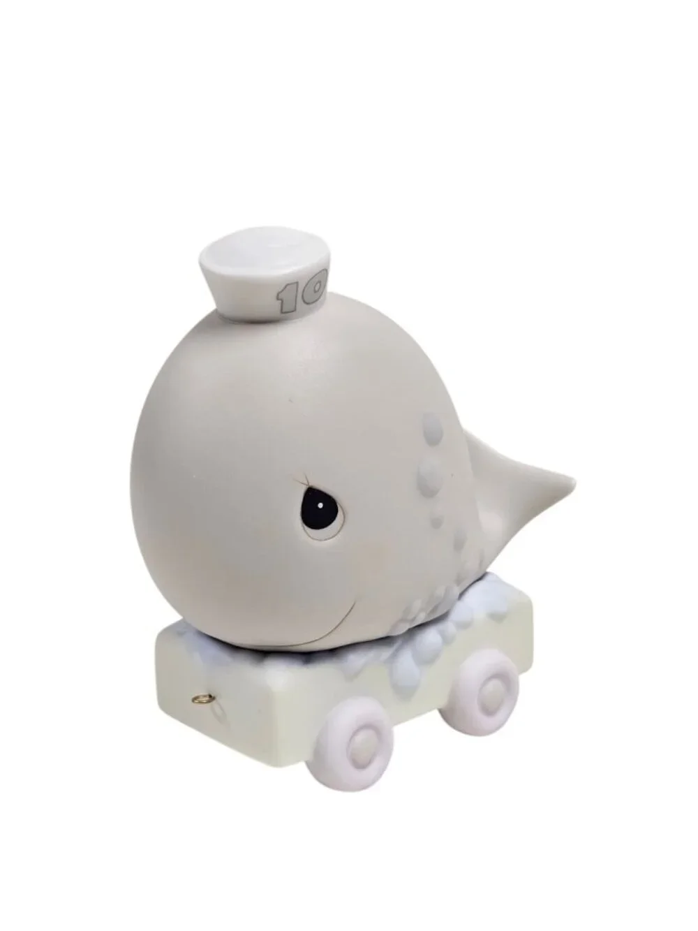 80s - 90s Precious Moments Whale - 10th birthday series train figurine